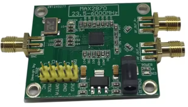 MAX2870 Board, often also sold as signal generator module with small screen